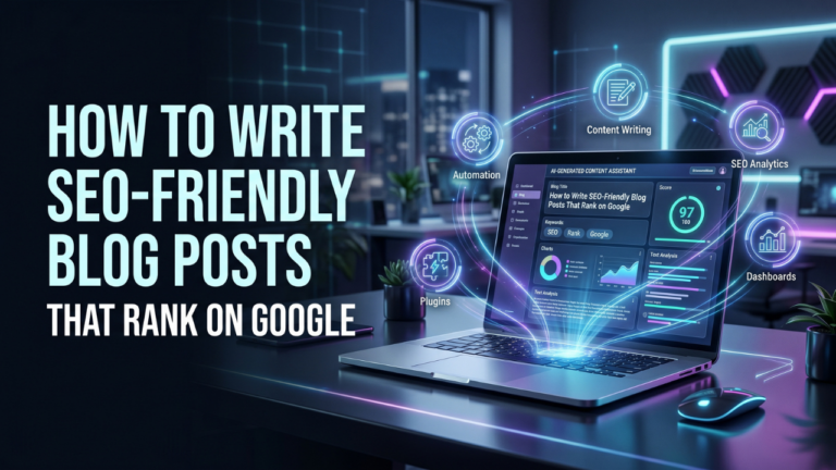 How to Write SEO-Friendly Blog Posts That Rank on Google