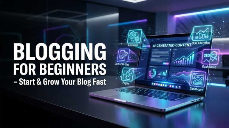 Blogging for Beginners – Start & Grow Your Blog Fast