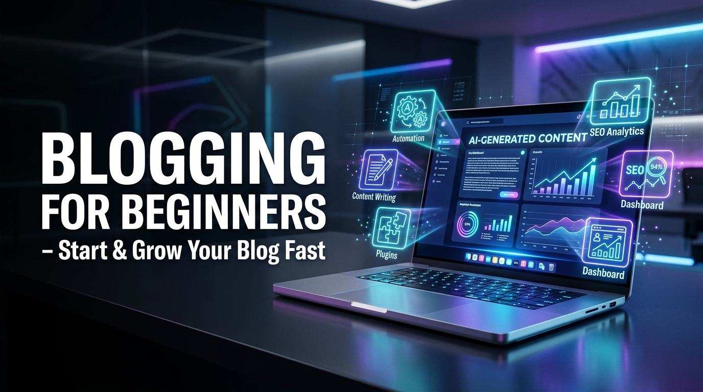 Blogging for Beginners – Start & Grow Your Blog Fast