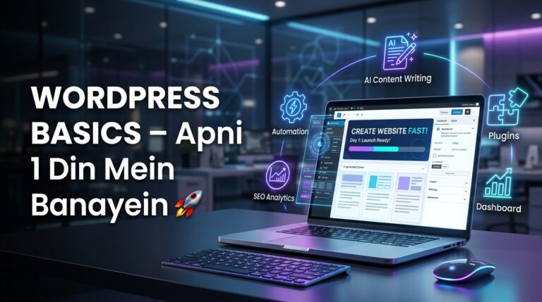 WordPress Basics – Apni Website 1 Din Mein Banayein 🚀