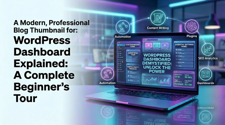 WordPress Dashboard Explained A Complete Beginner's Tour
